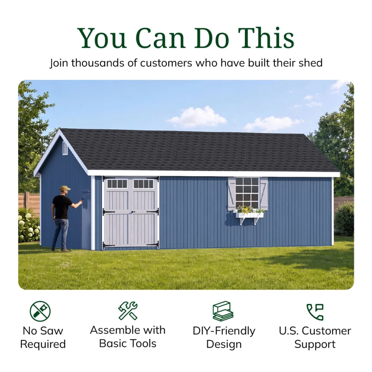 Colonial Pinehurst Shed
