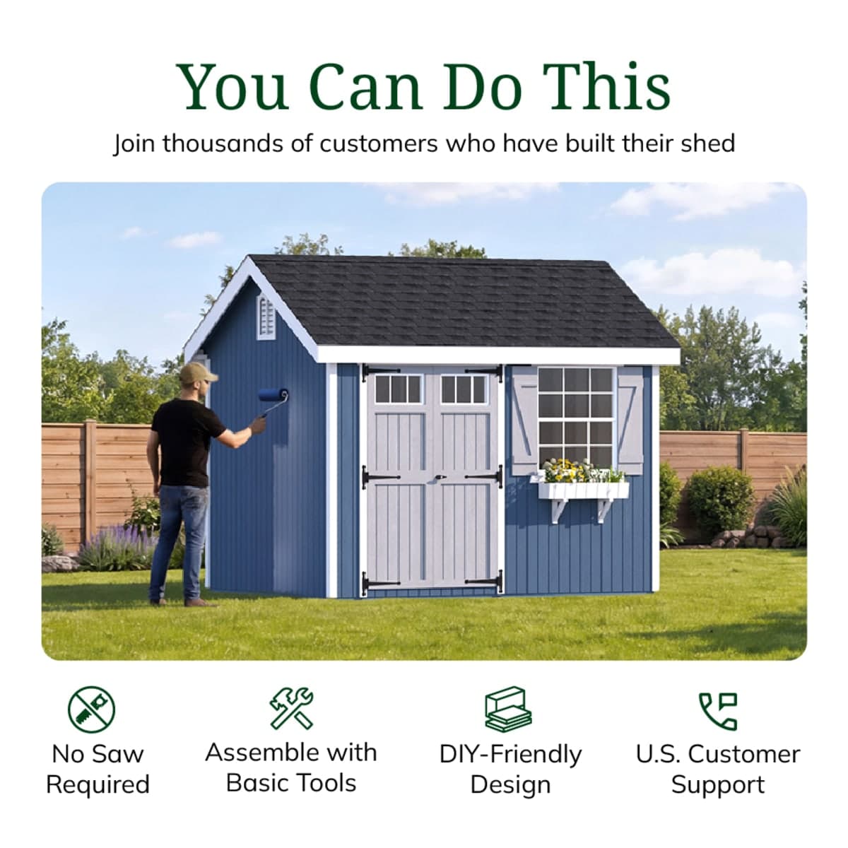 Colonial Pinehurst Shed
