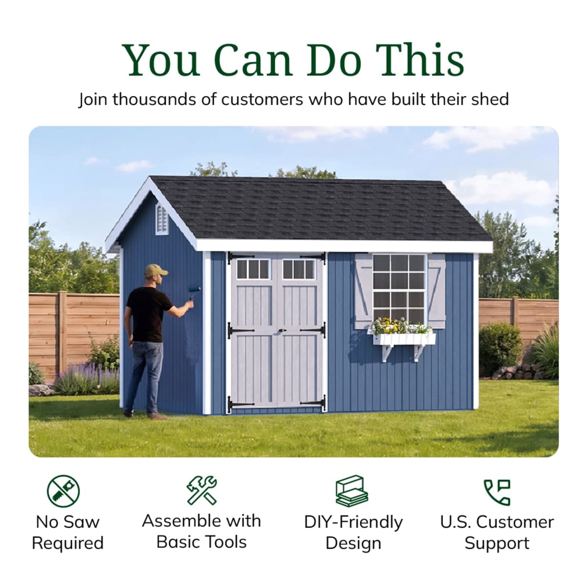 Colonial Pinehurst Shed