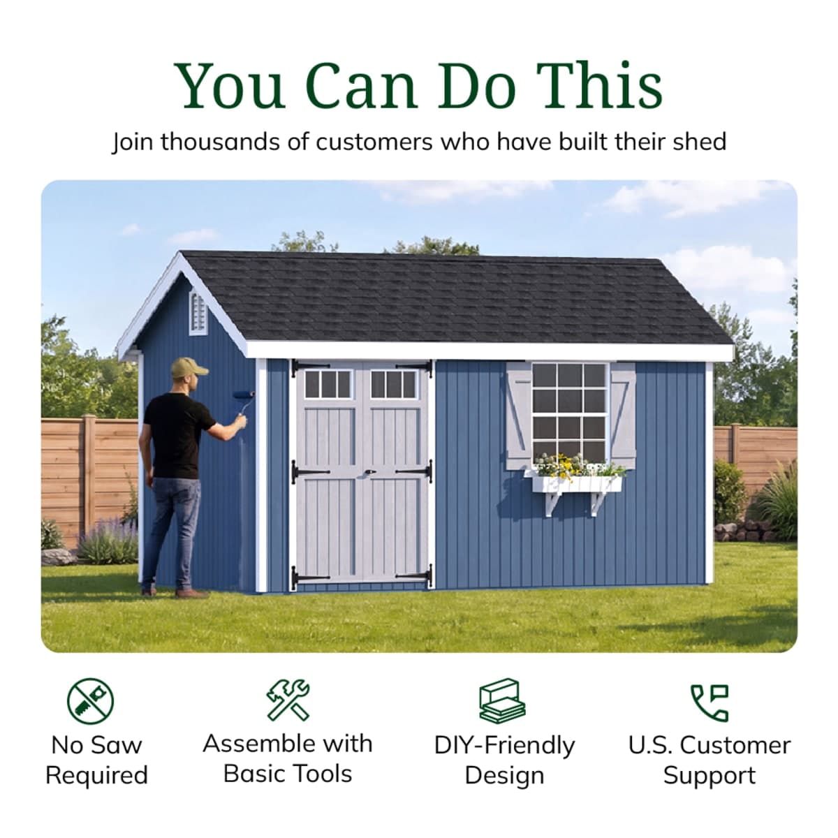 Colonial Pinehurst Shed