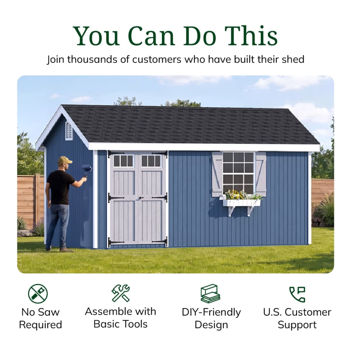 Colonial Pinehurst Shed
