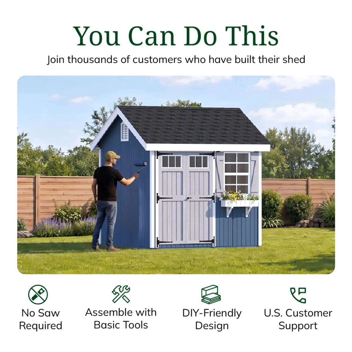 Colonial Pinehurst Shed