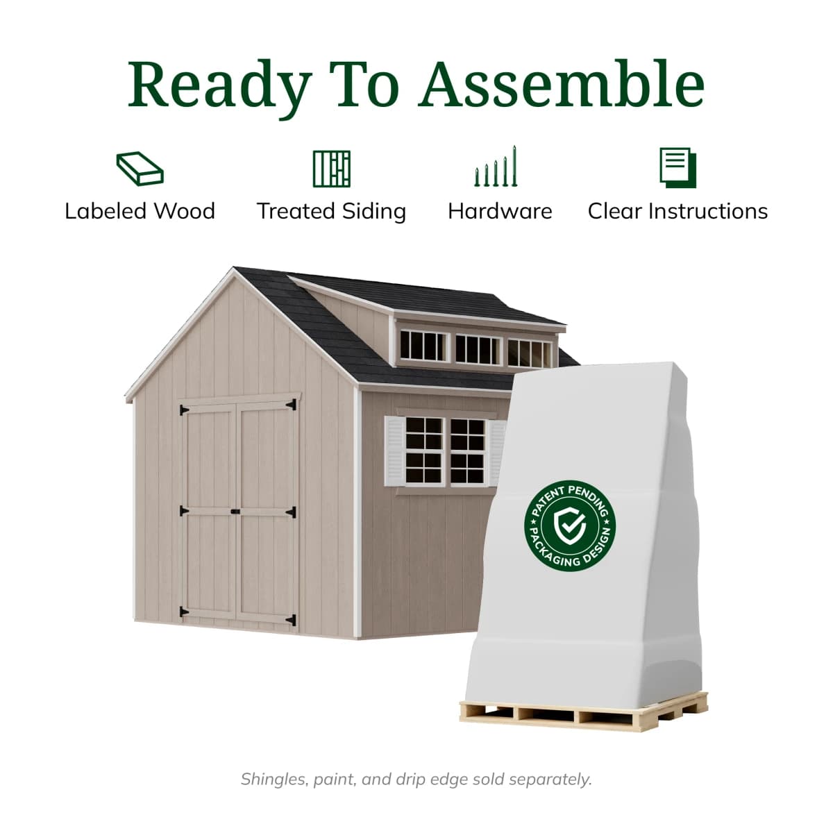 Value Dormer Shed with Dual Entry