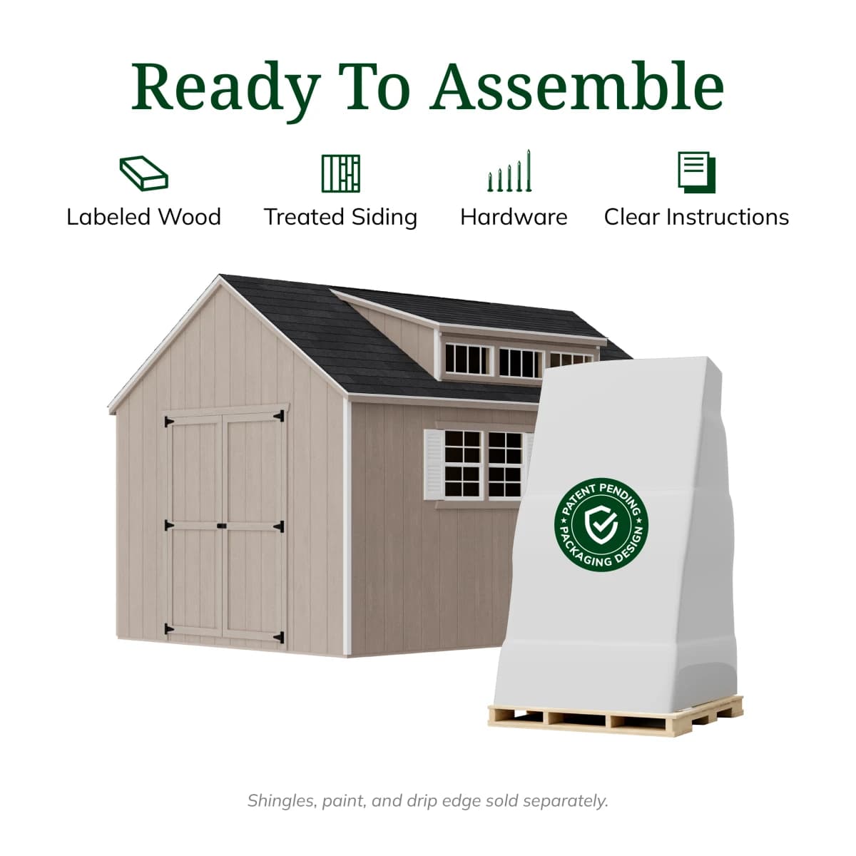 Value Dormer Shed with Dual Entry