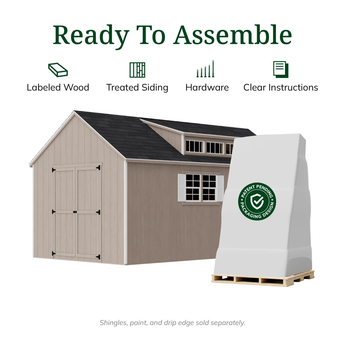 Value Dormer Shed with Dual Entry