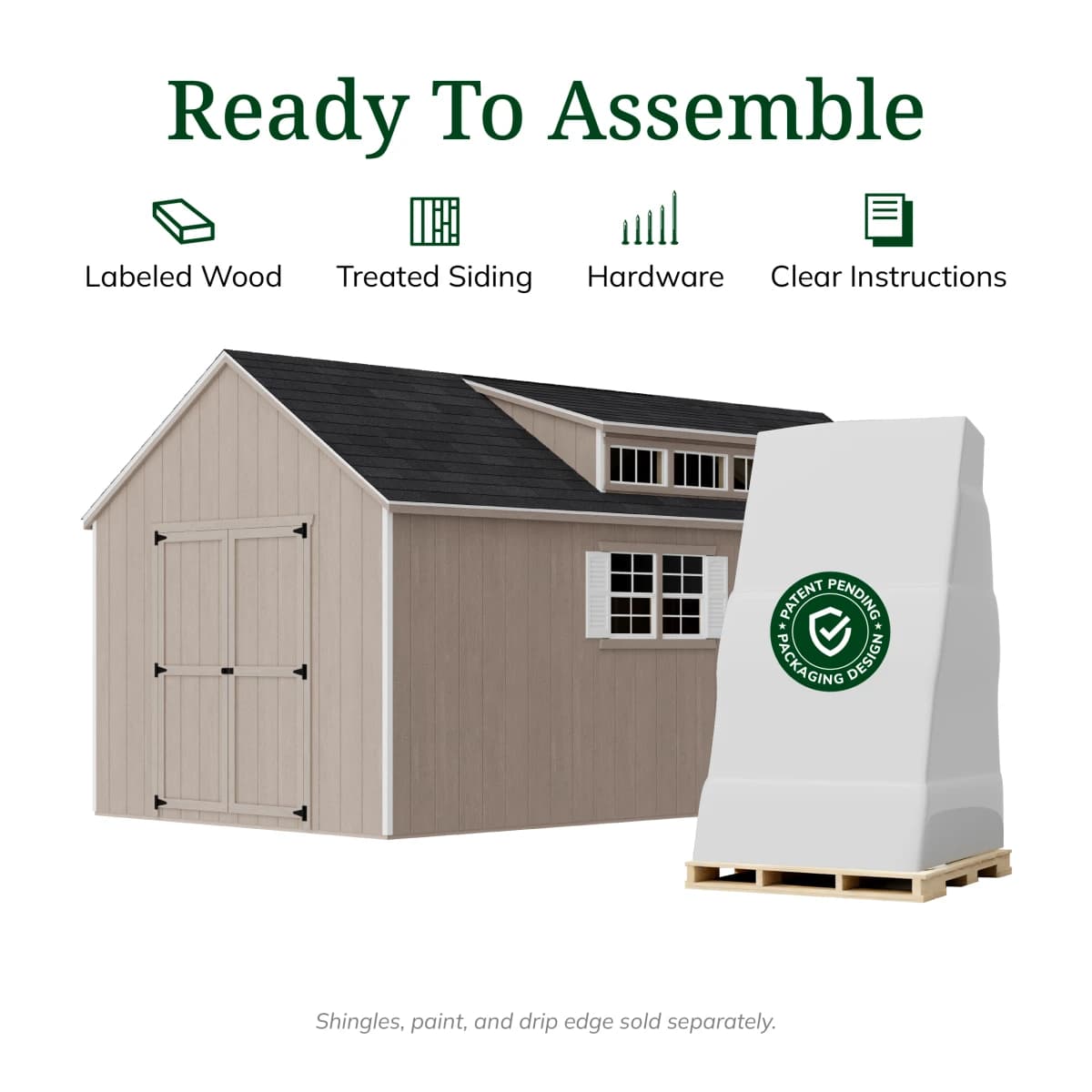 Value Dormer Shed with Dual Entry