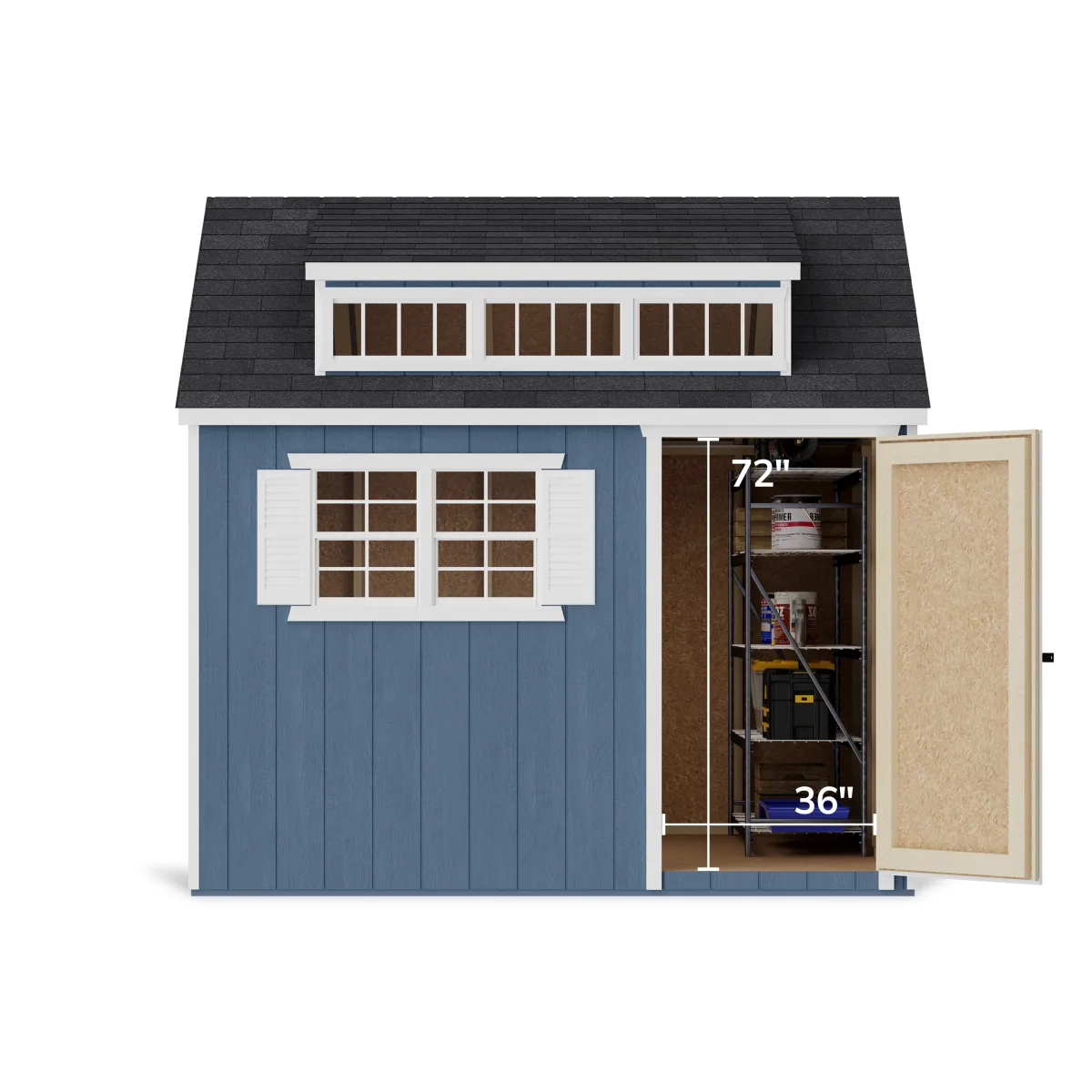 Value Dormer Shed with Dual Entry