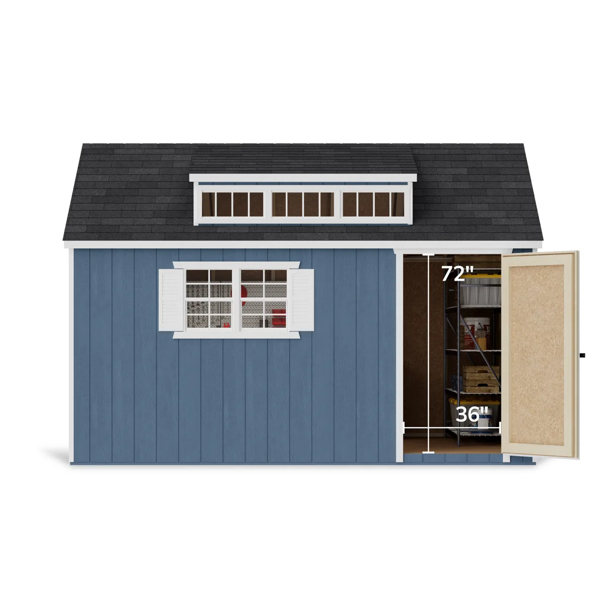 Value Dormer Shed with Dual Entry