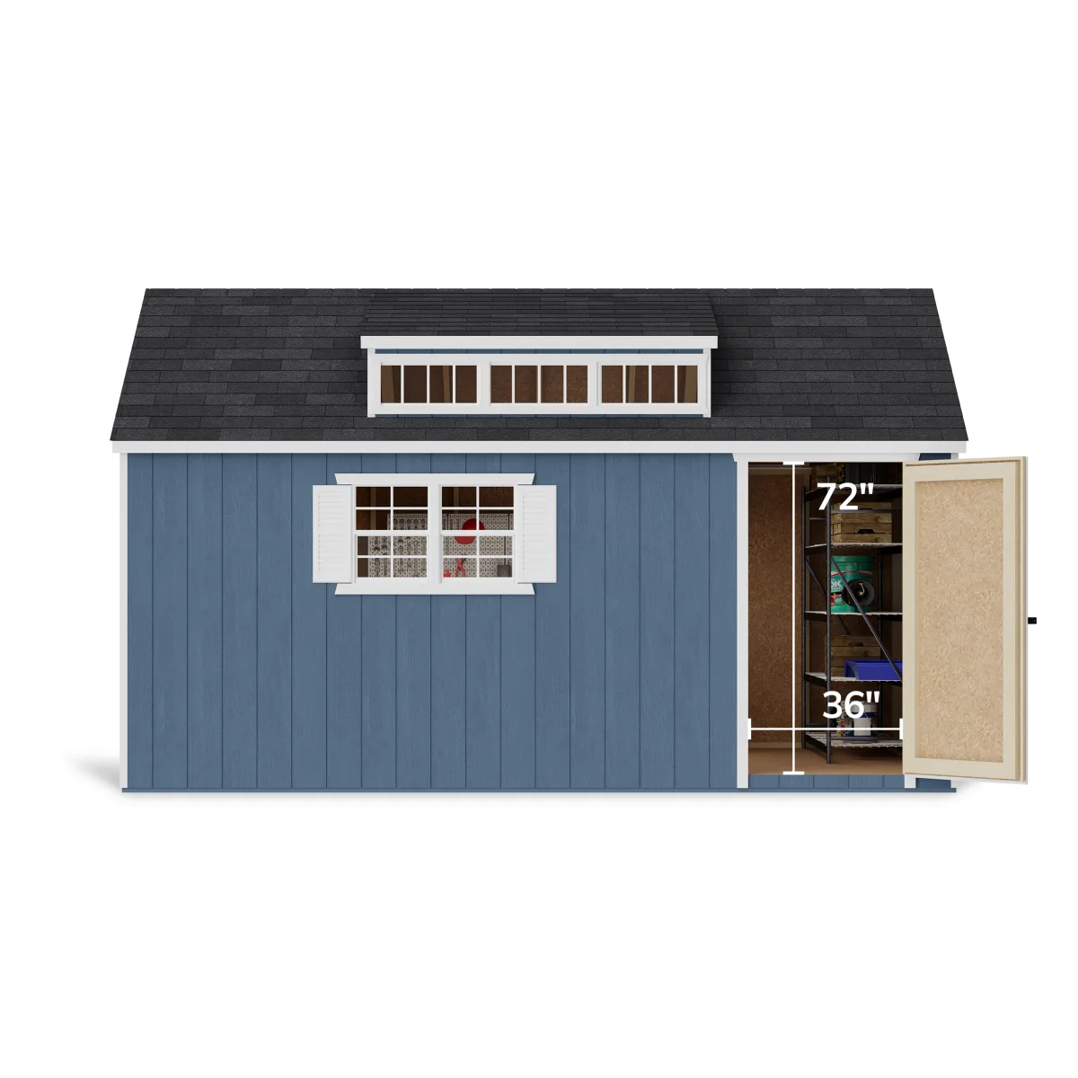 Value Dormer Shed with Dual Entry