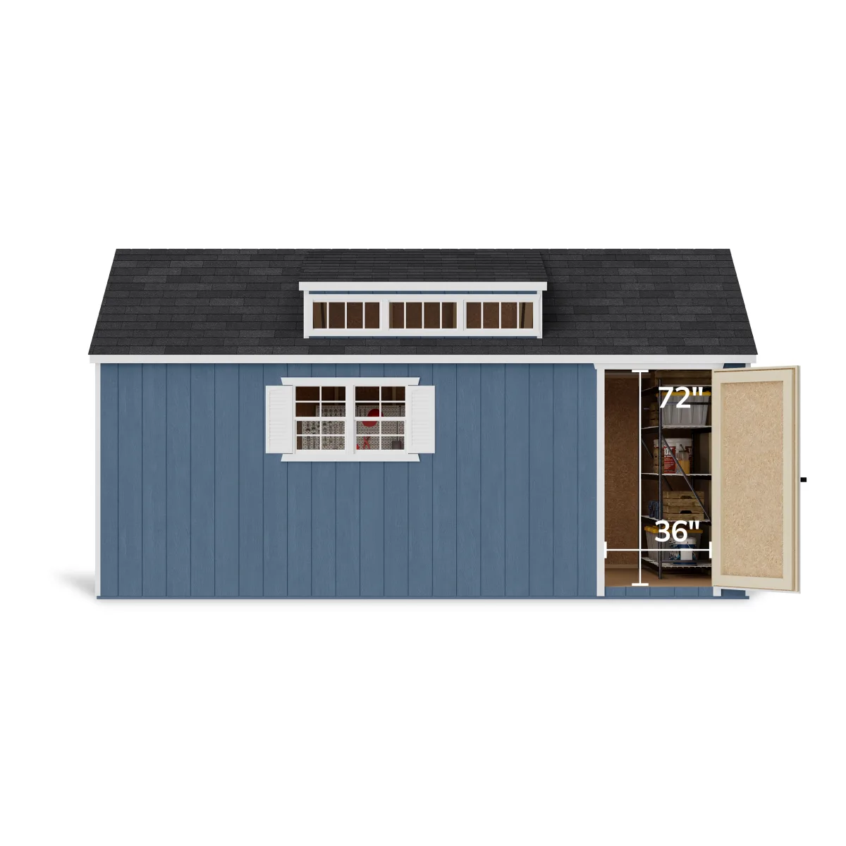 Value Dormer Shed with Dual Entry