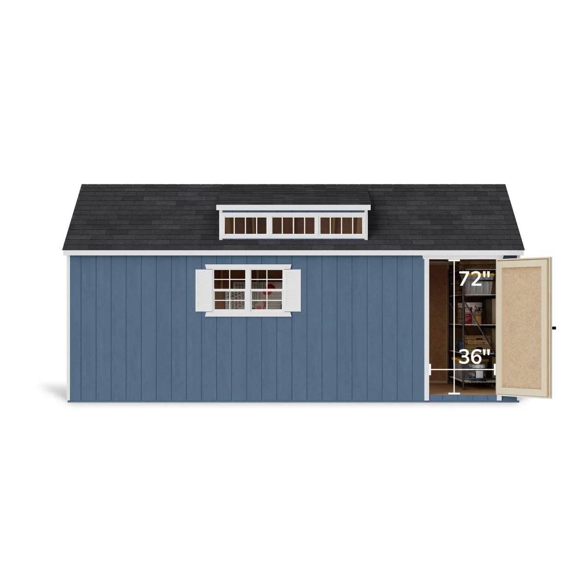 Value Dormer Shed with Dual Entry