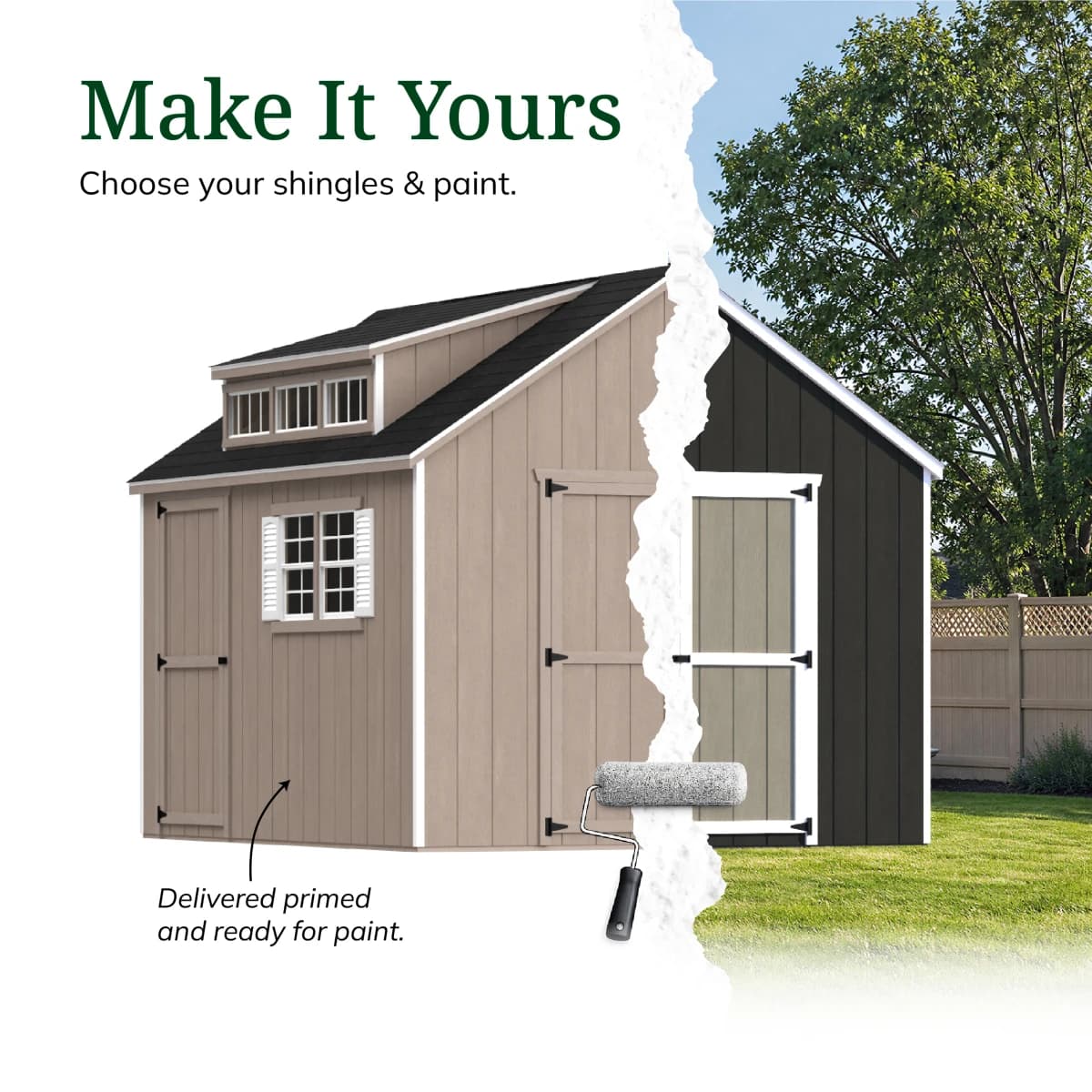 Value Dormer Shed with Dual Entry