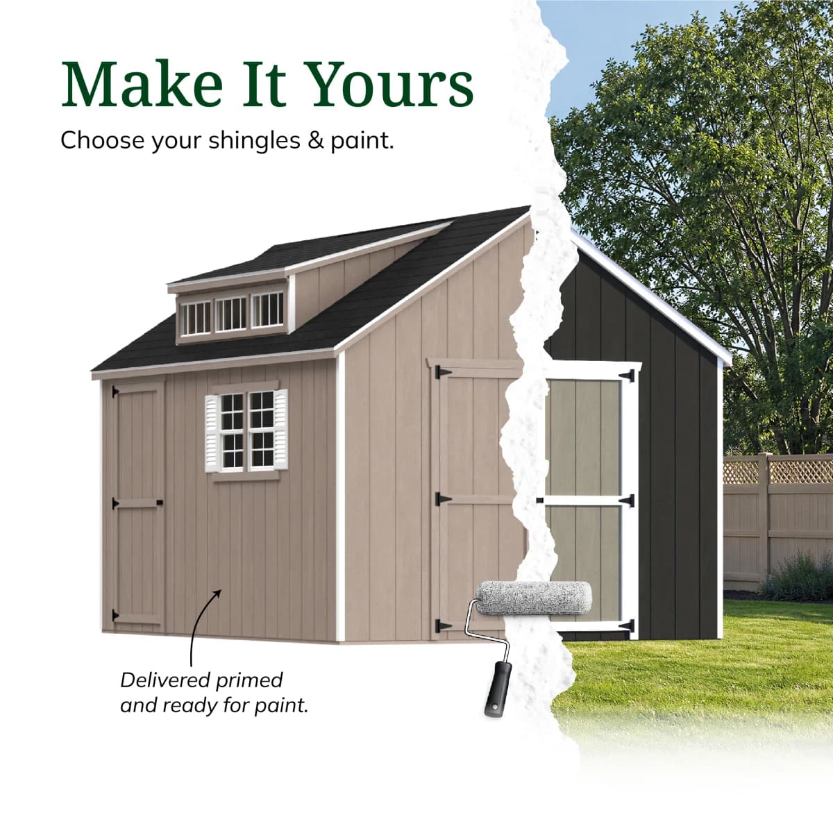 Value Dormer Shed with Dual Entry
