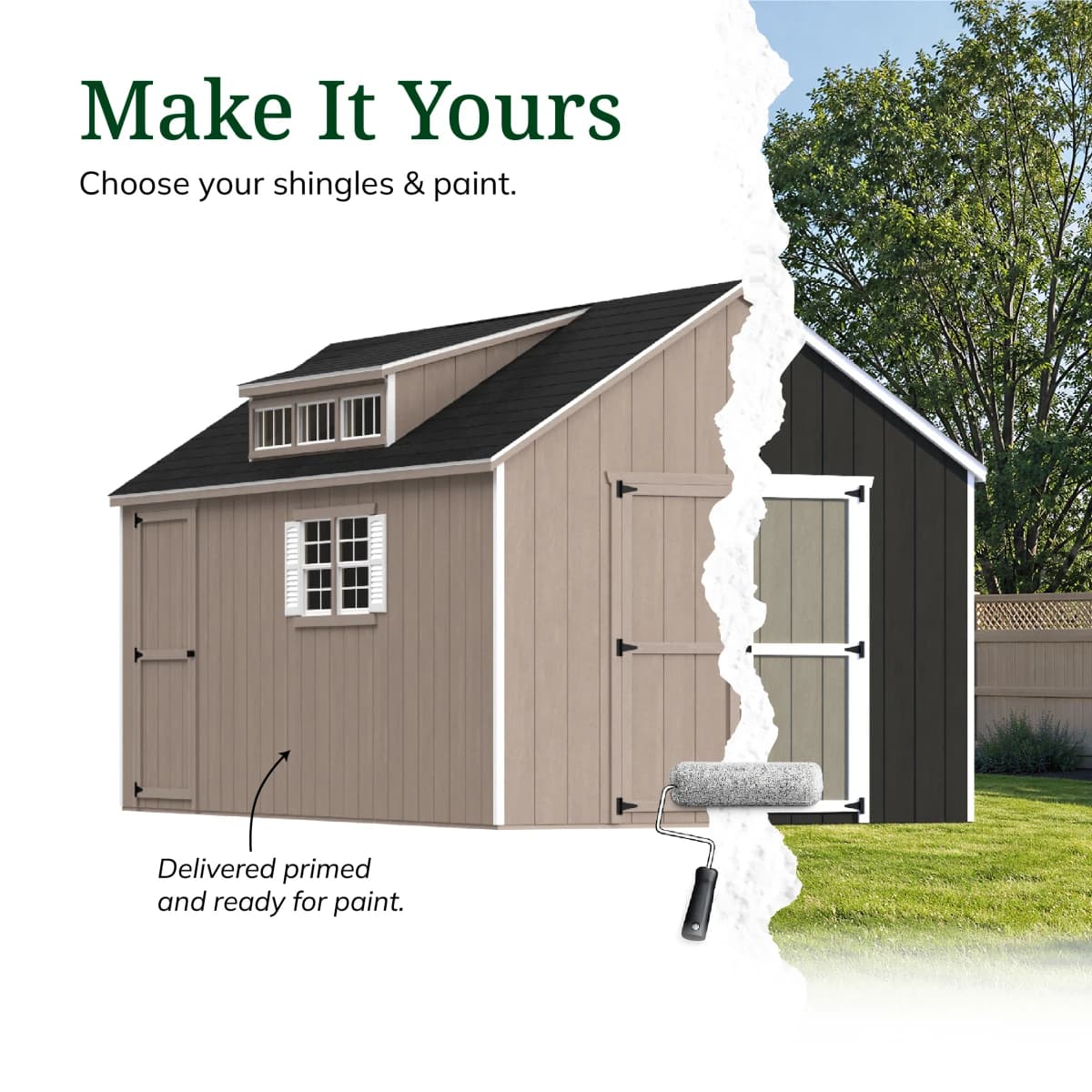 Value Dormer Shed with Dual Entry