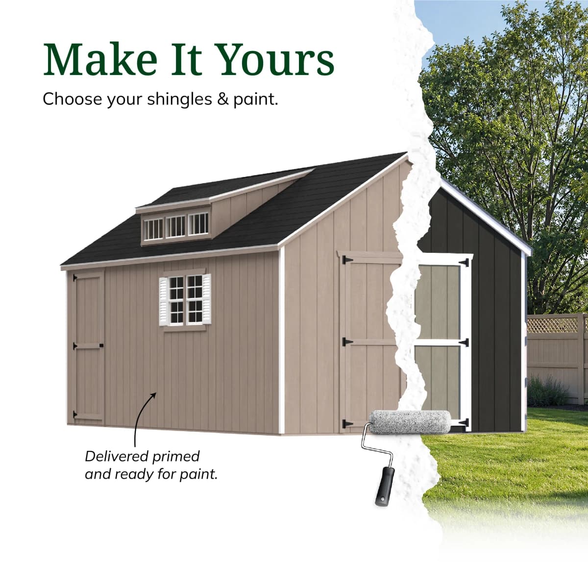 Value Dormer Shed with Dual Entry