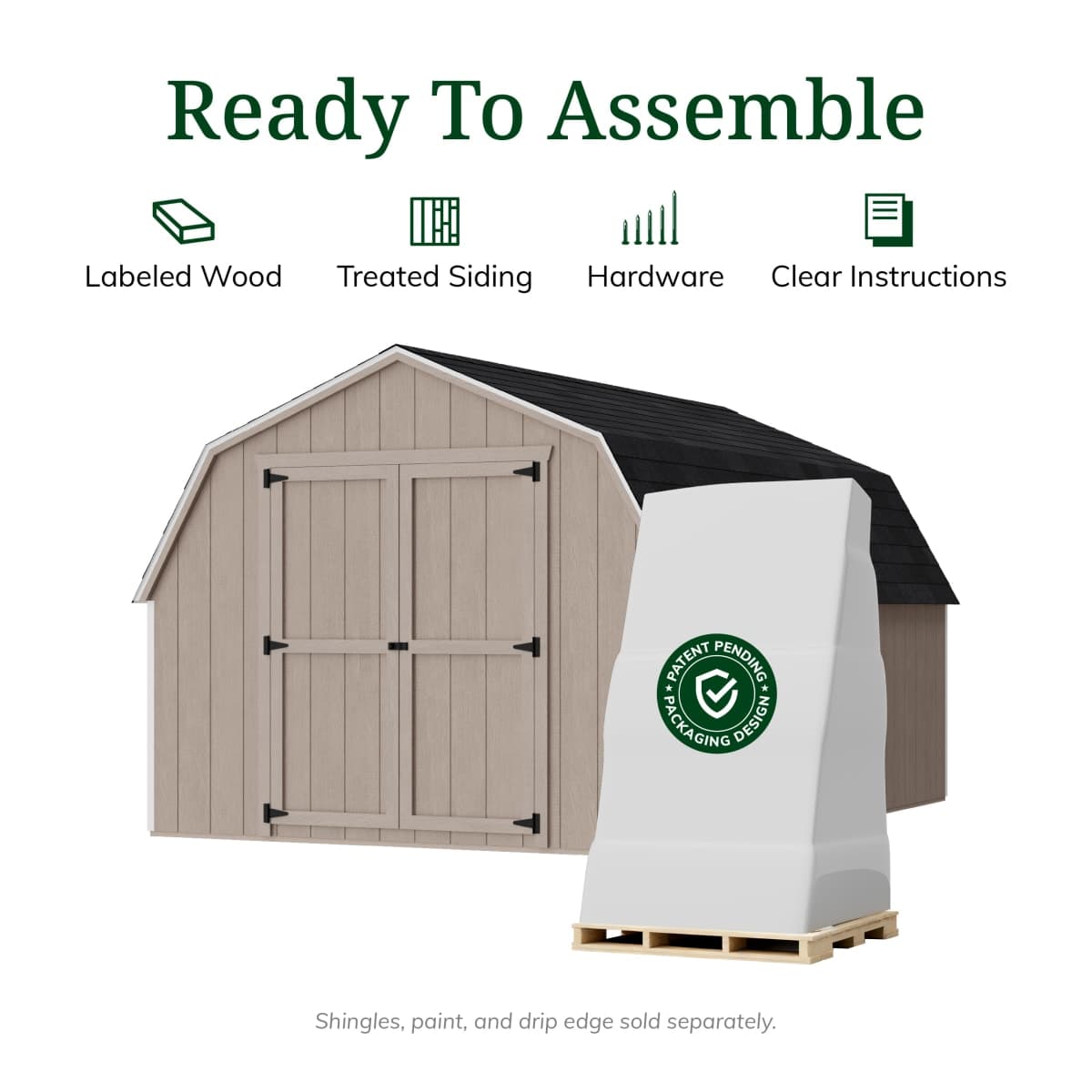 Value Gambrel 4' Barn Shed