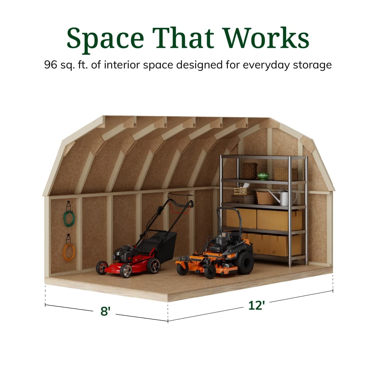 Value Gambrel 4' Barn Shed