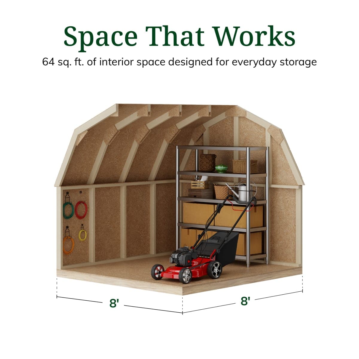 Value Gambrel 4' Barn Shed