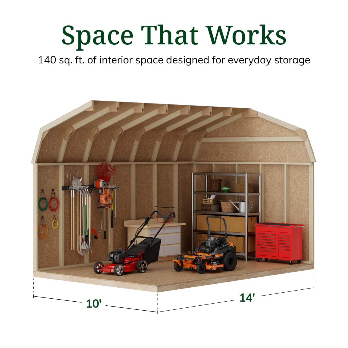 Value Gambrel 6' Barn Shed