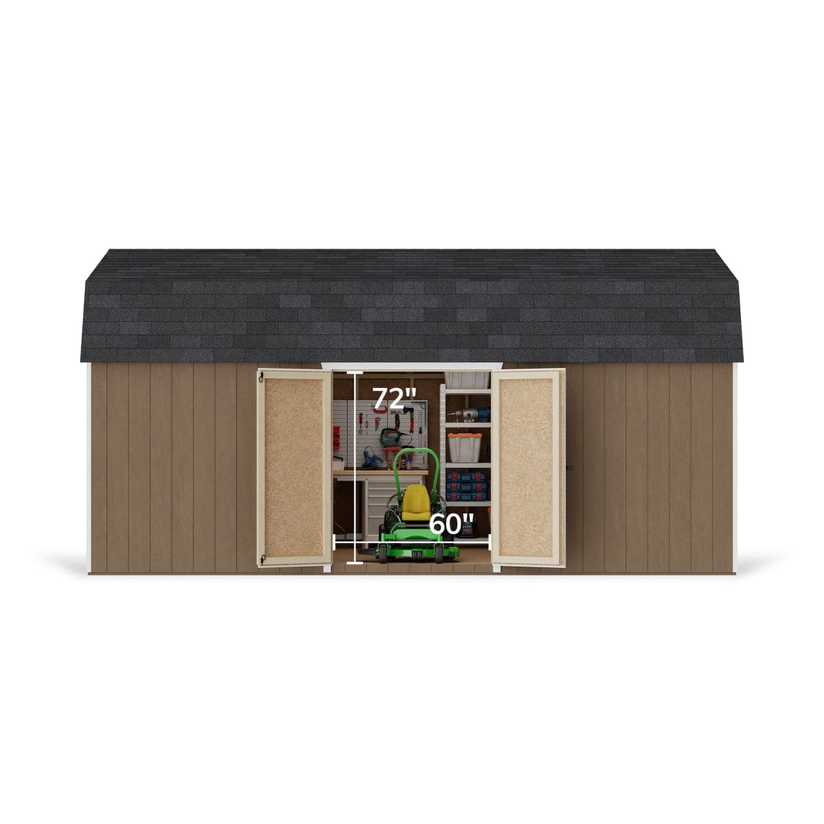 Value Gambrel 6' Barn Shed with Side Entry