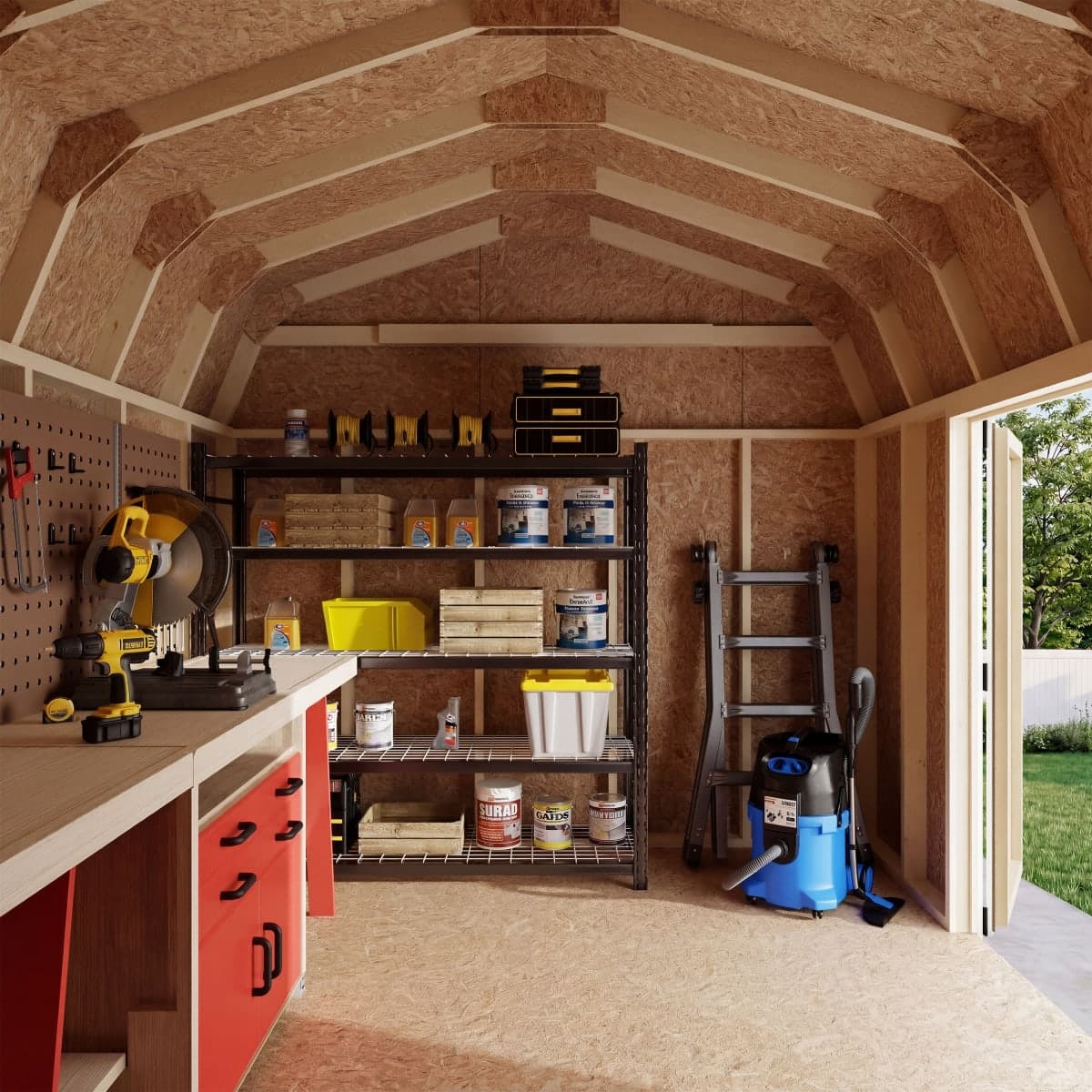 Value Gambrel 6' Barn Shed with Side Entry