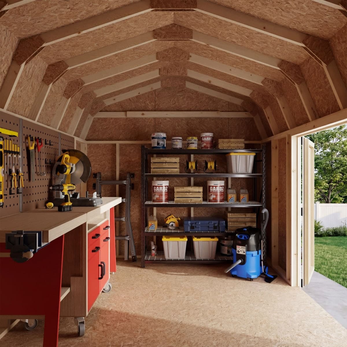 Value Gambrel 6' Barn Shed with Side Entry