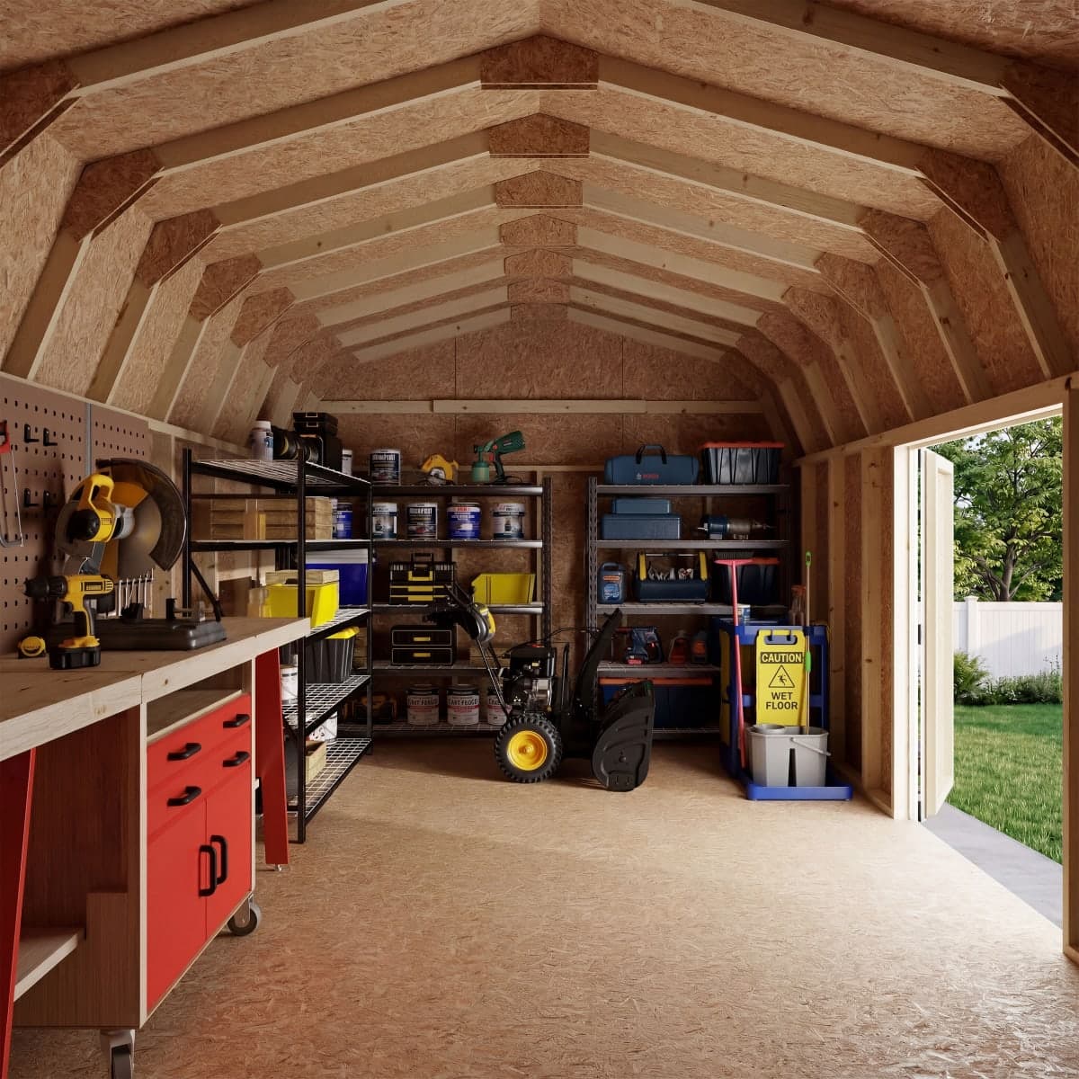 Value Gambrel 6' Barn Shed with Side Entry