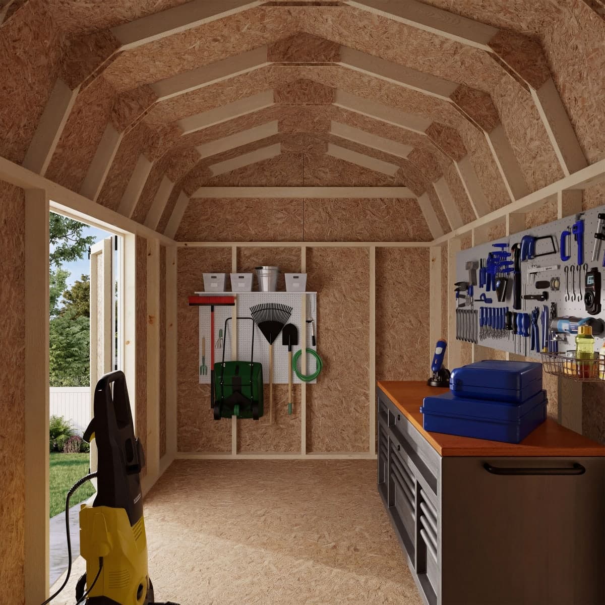 Value Gambrel 6' Barn Shed with Side Entry