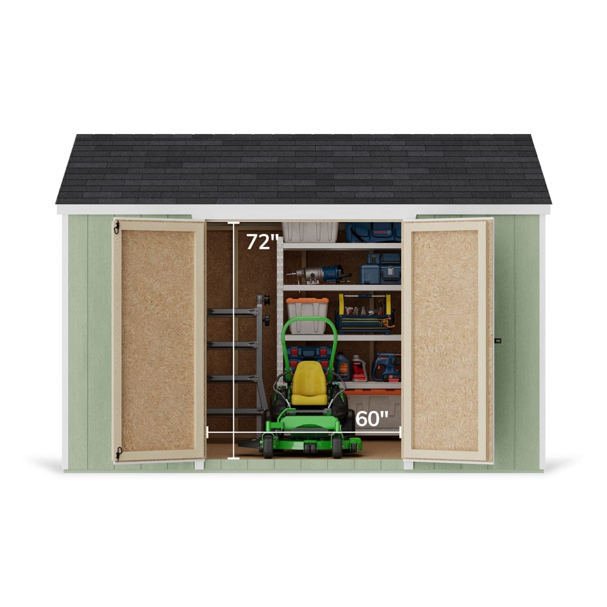 Value Gable Shed with Side Entry