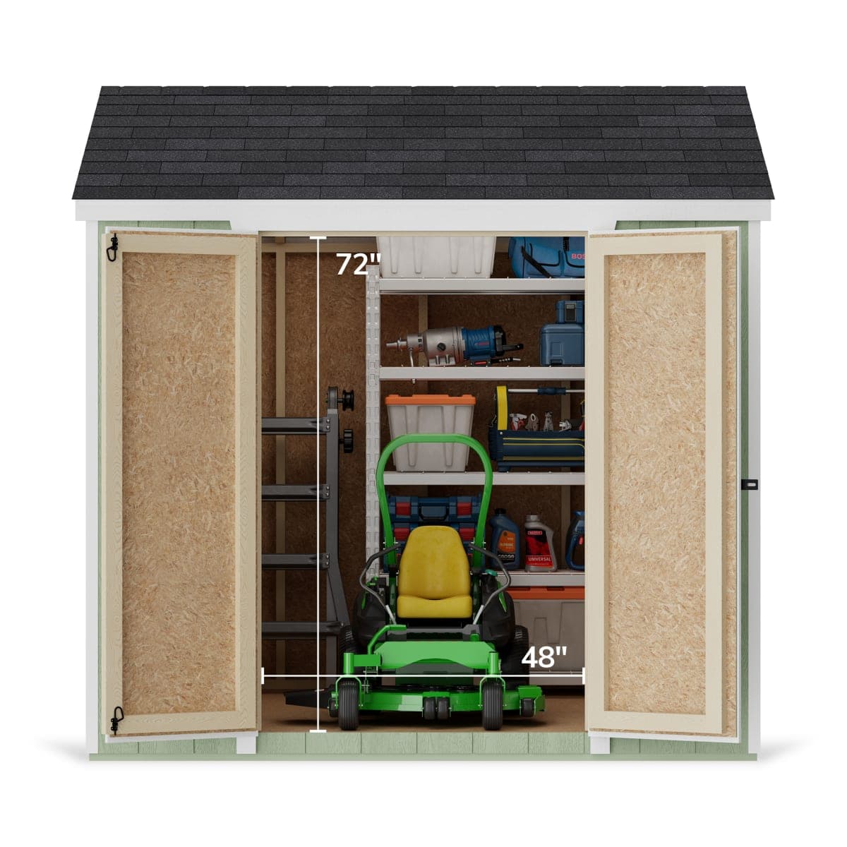 Value Gable Shed with Side Entry