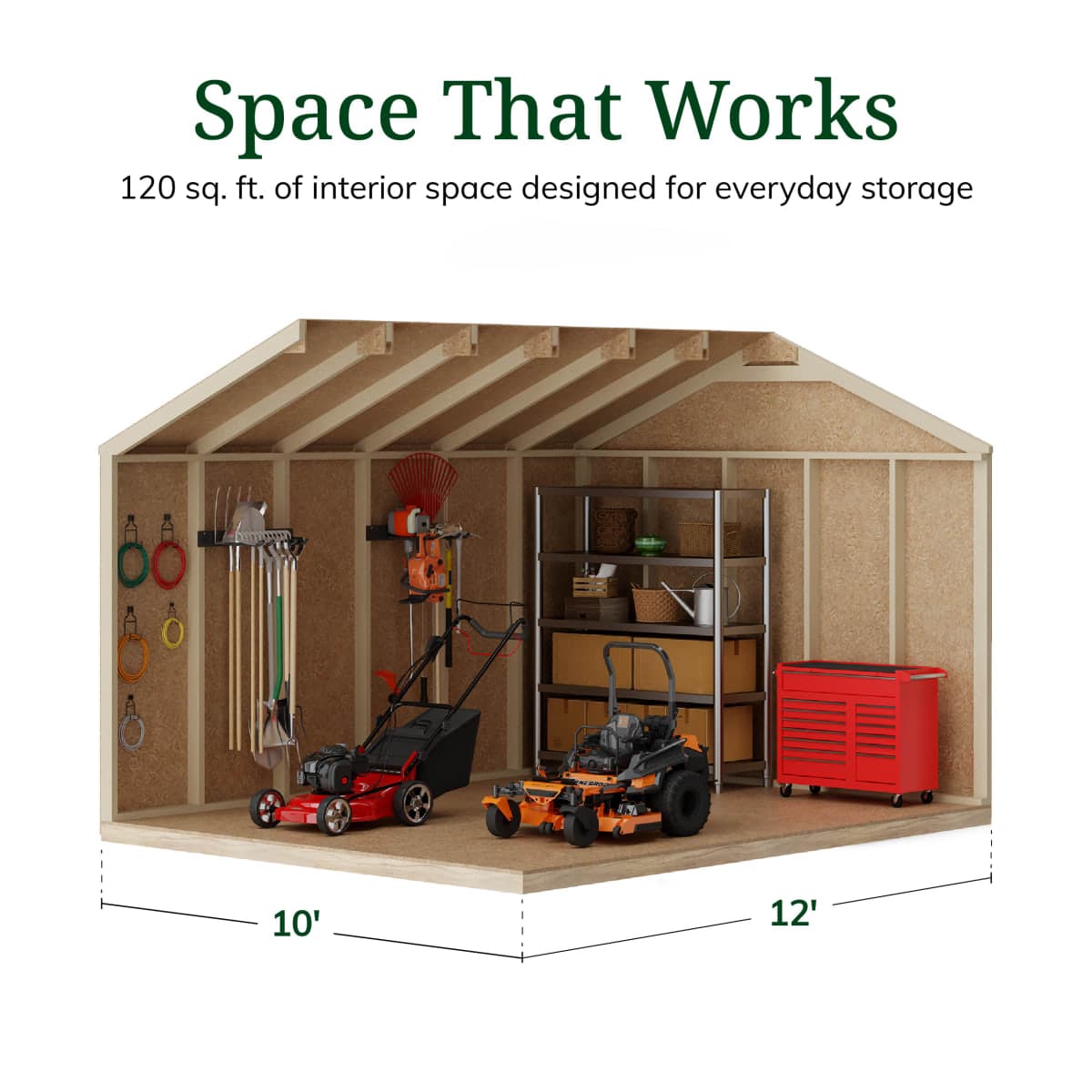 Value Gable Shed with Side Entry