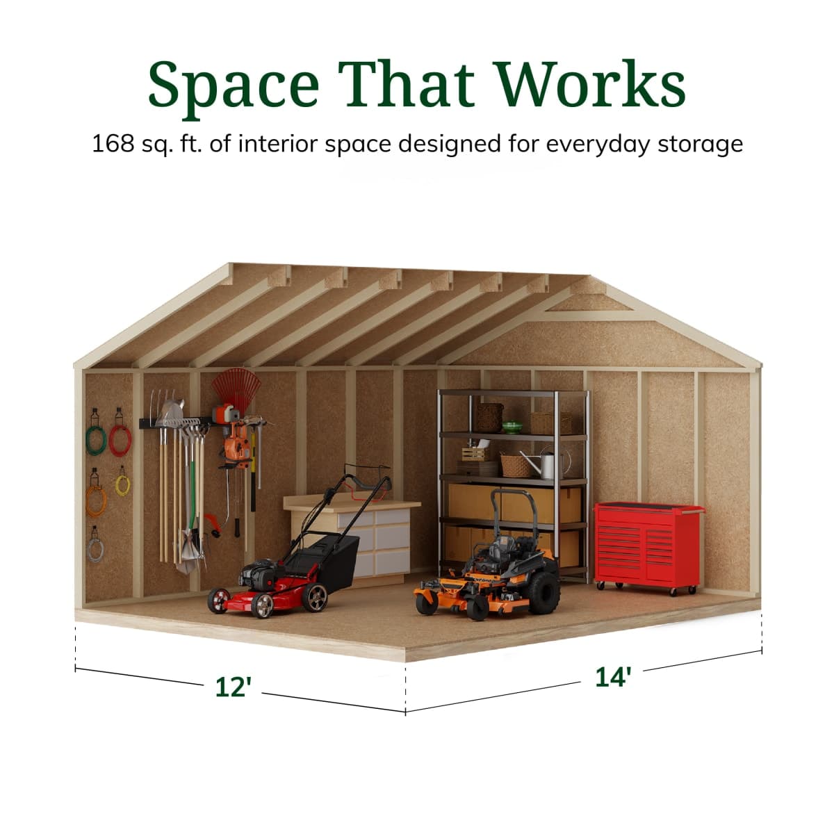 Value Gable Shed with Side Entry