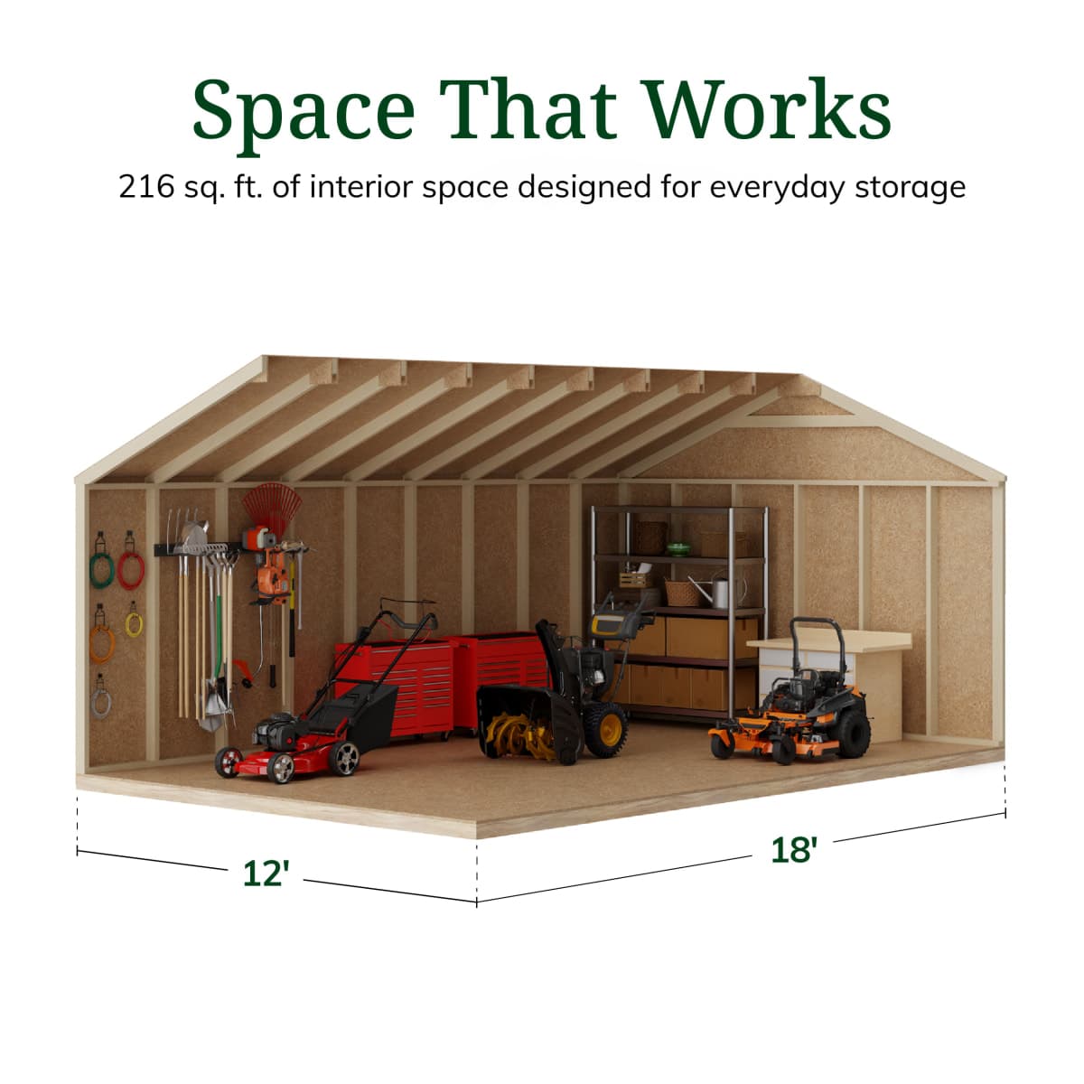 Value Gable Shed with Side Entry