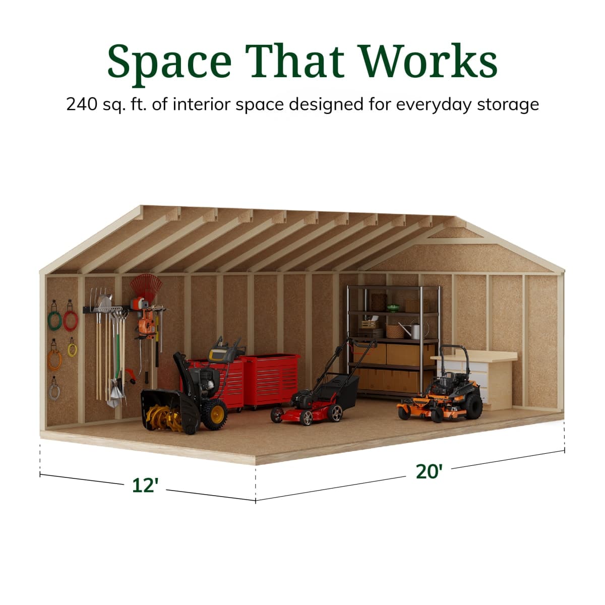 Value Gable Shed with Side Entry
