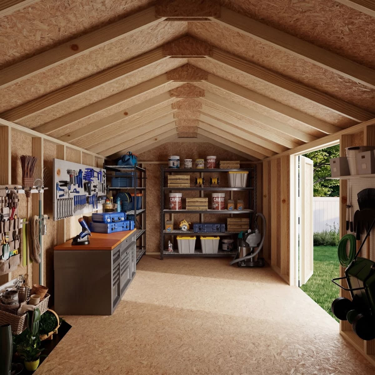 Value Gable Shed with Side Entry