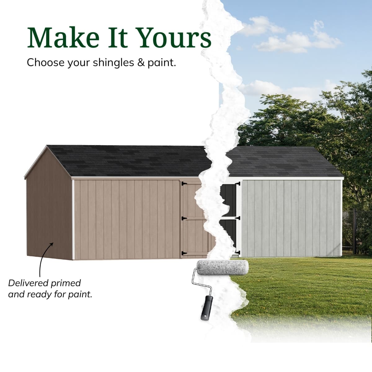 Value Gable Shed with Side Entry