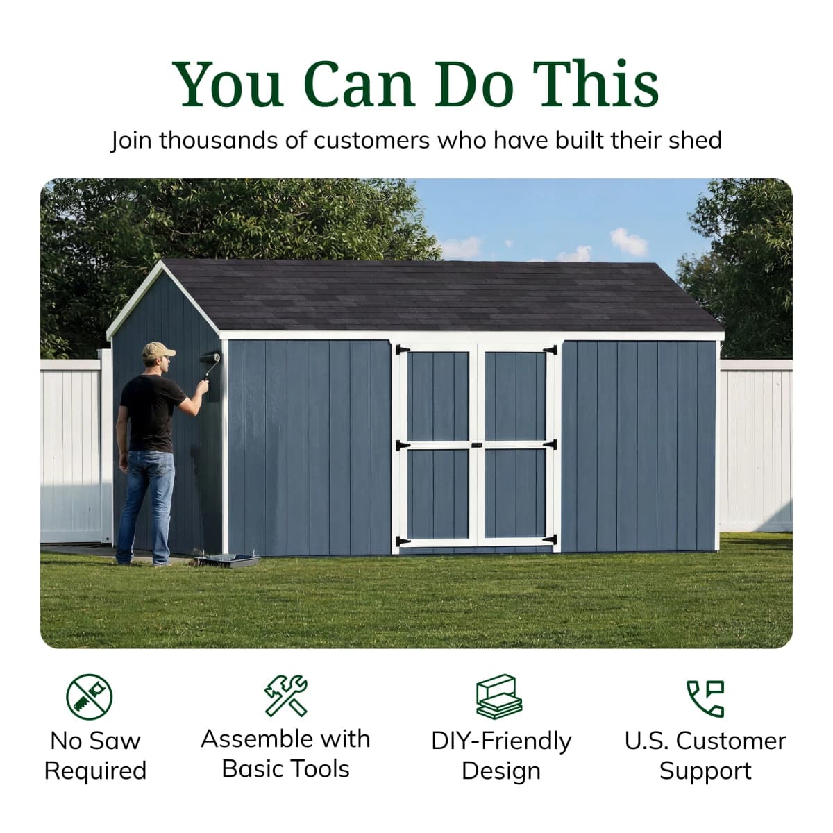 Value Gable Shed with Side Entry
