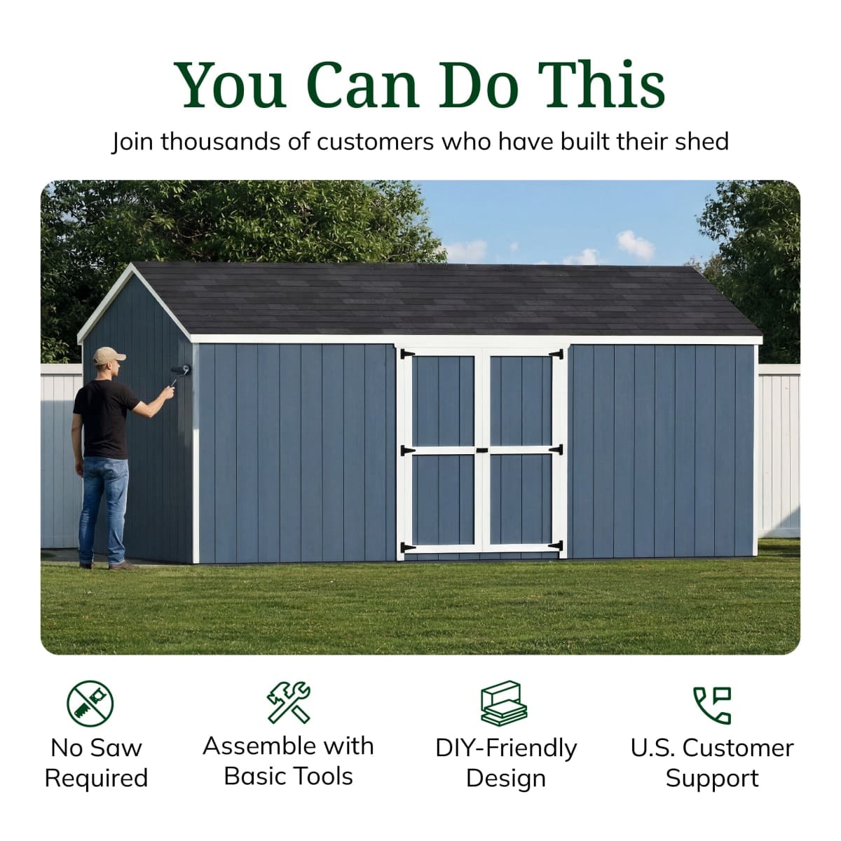 Value Gable Shed with Side Entry