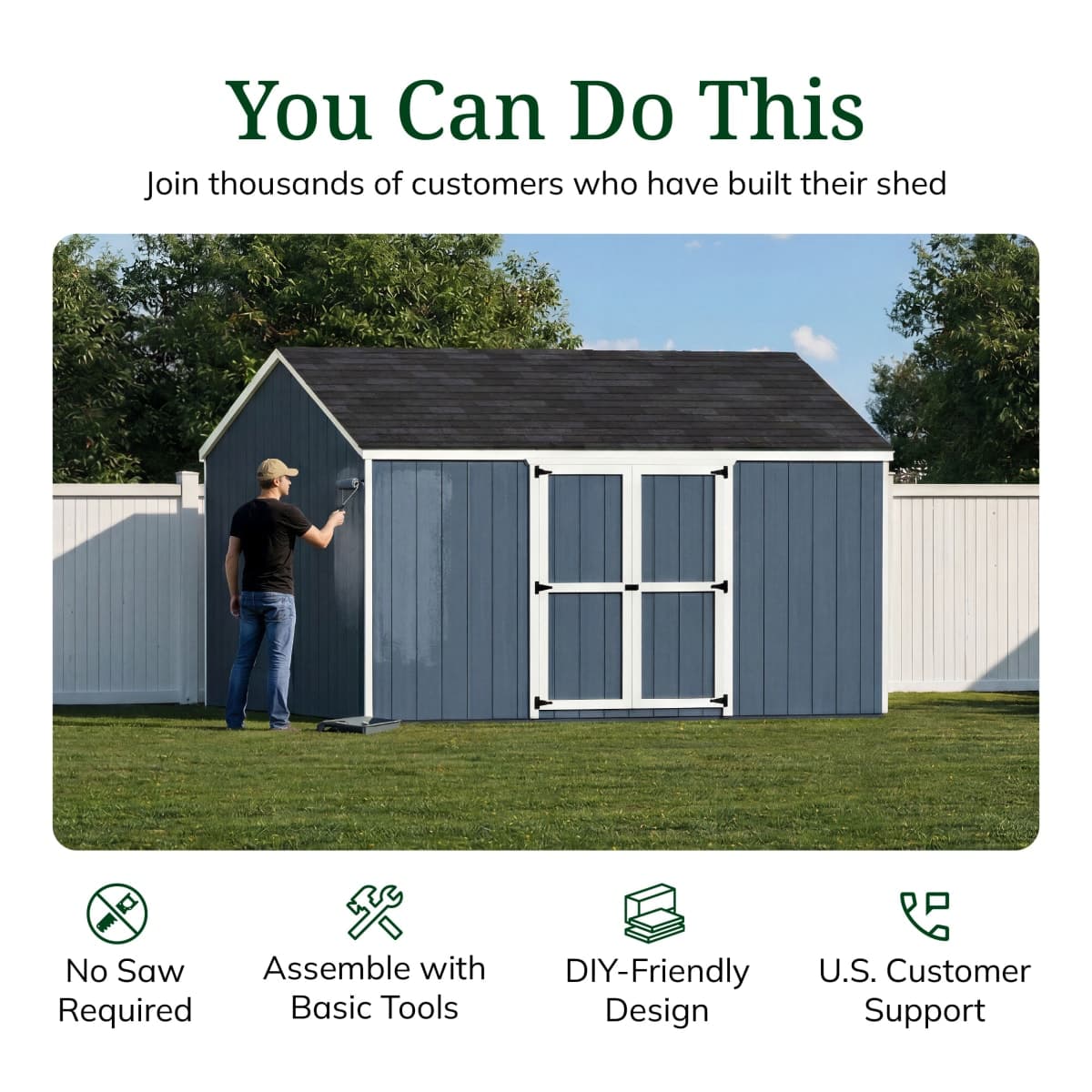 Value Gable Shed with Side Entry