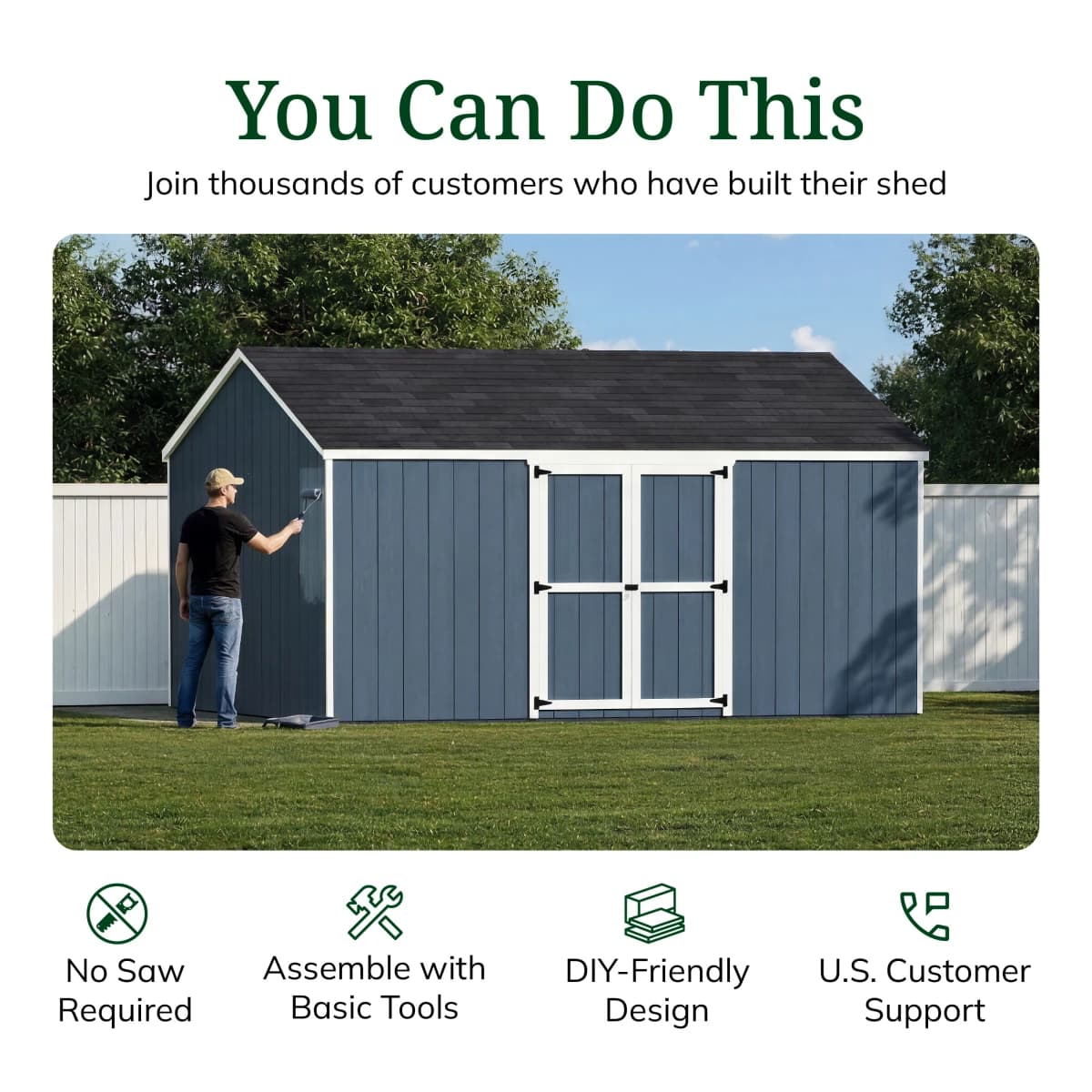 Value Gable Shed with Side Entry