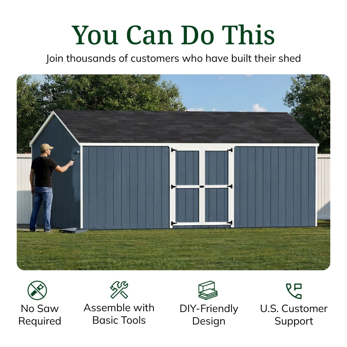 Value Gable Shed with Side Entry