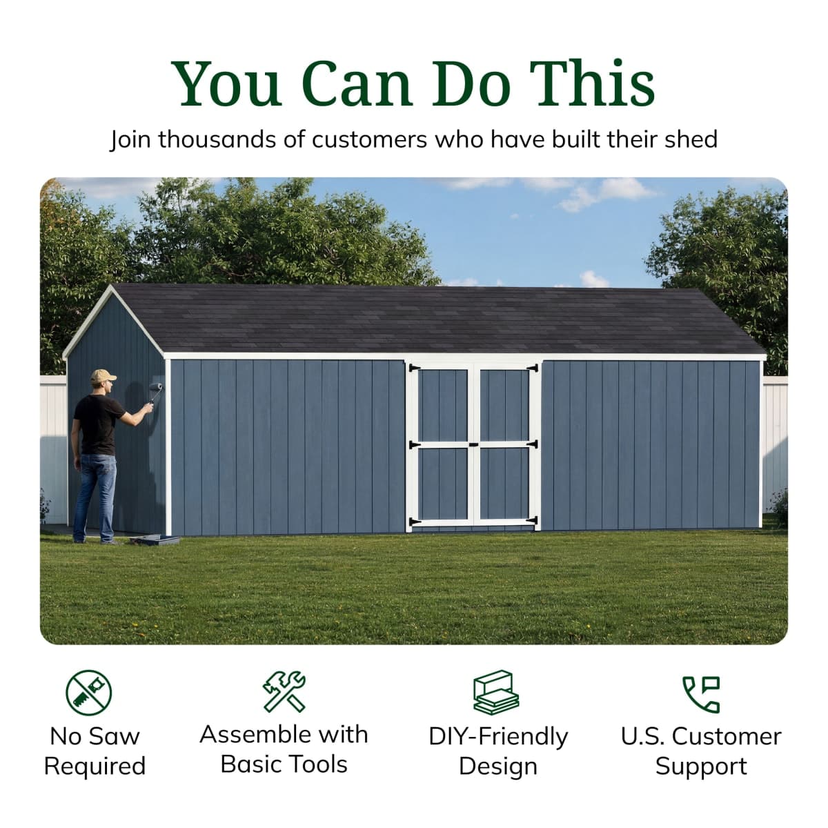 Value Gable Shed with Side Entry