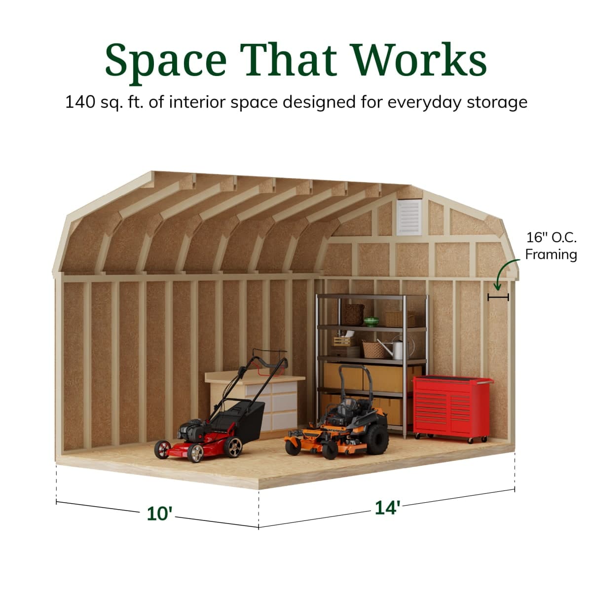 Colonial Woodbury Barn Shed