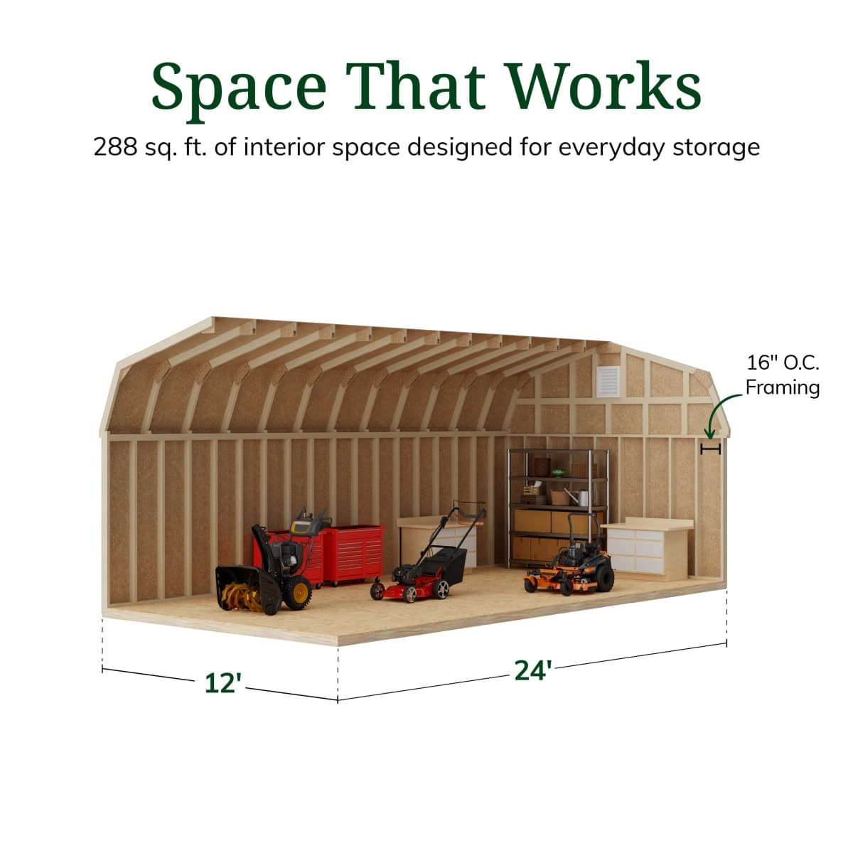 Colonial Woodbury Barn Shed