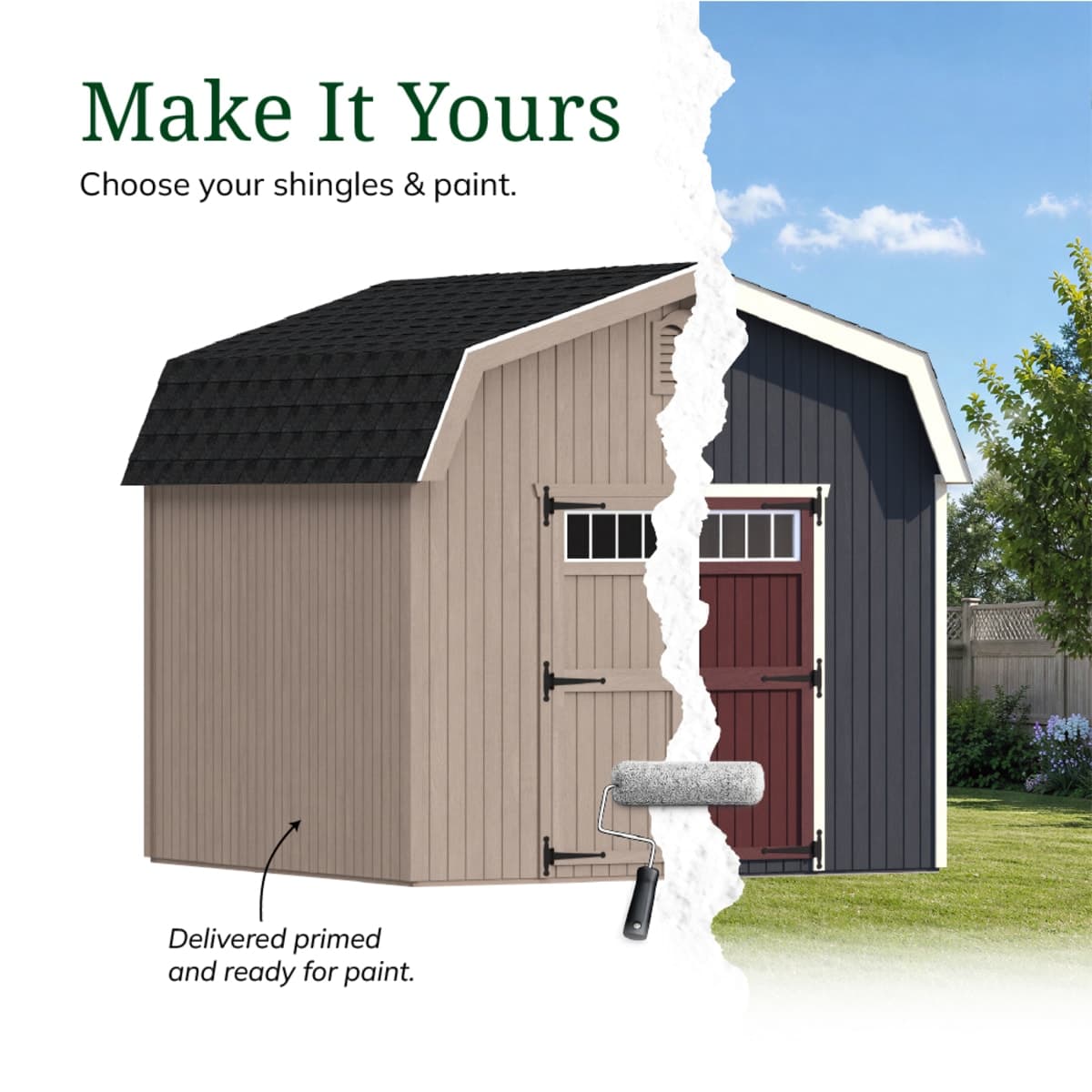 Colonial Woodbury Barn Shed