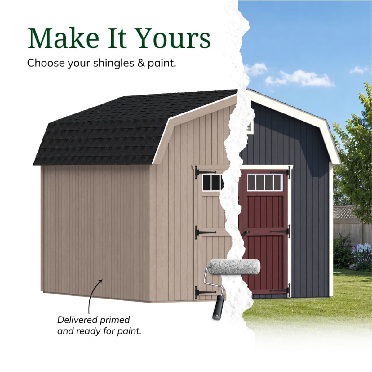 Colonial Woodbury Barn Shed