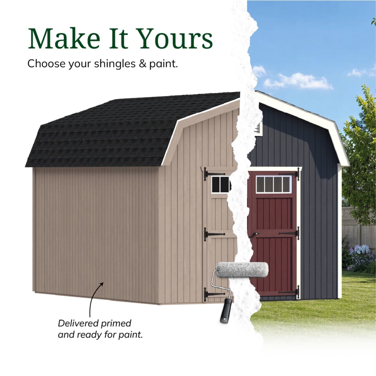 Colonial Woodbury Barn Shed