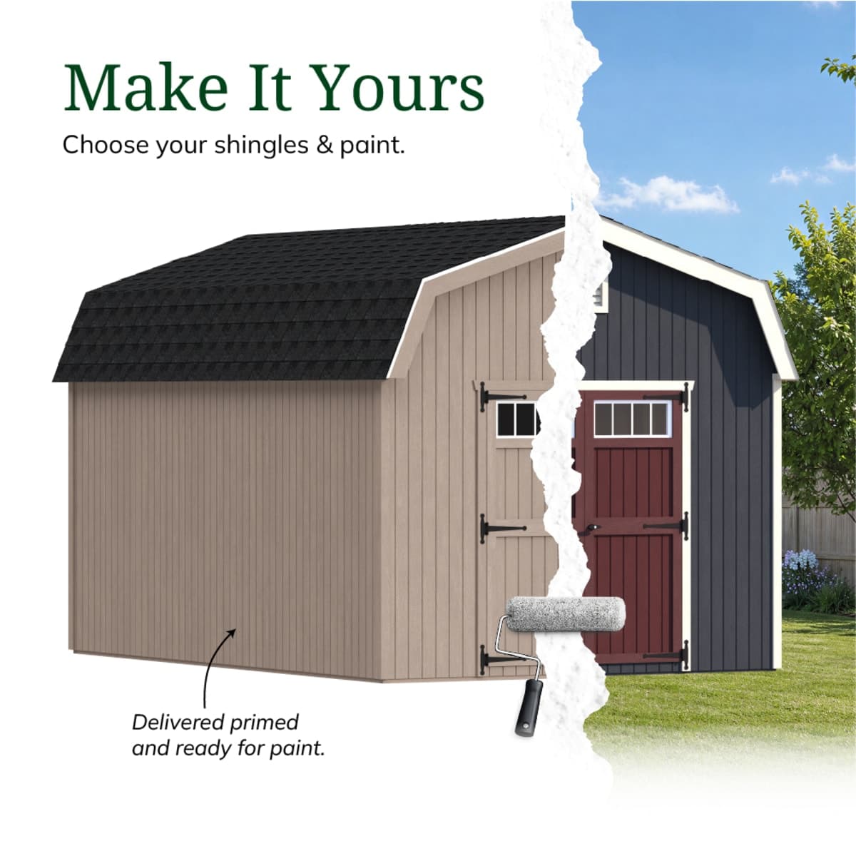 Colonial Woodbury Barn Shed
