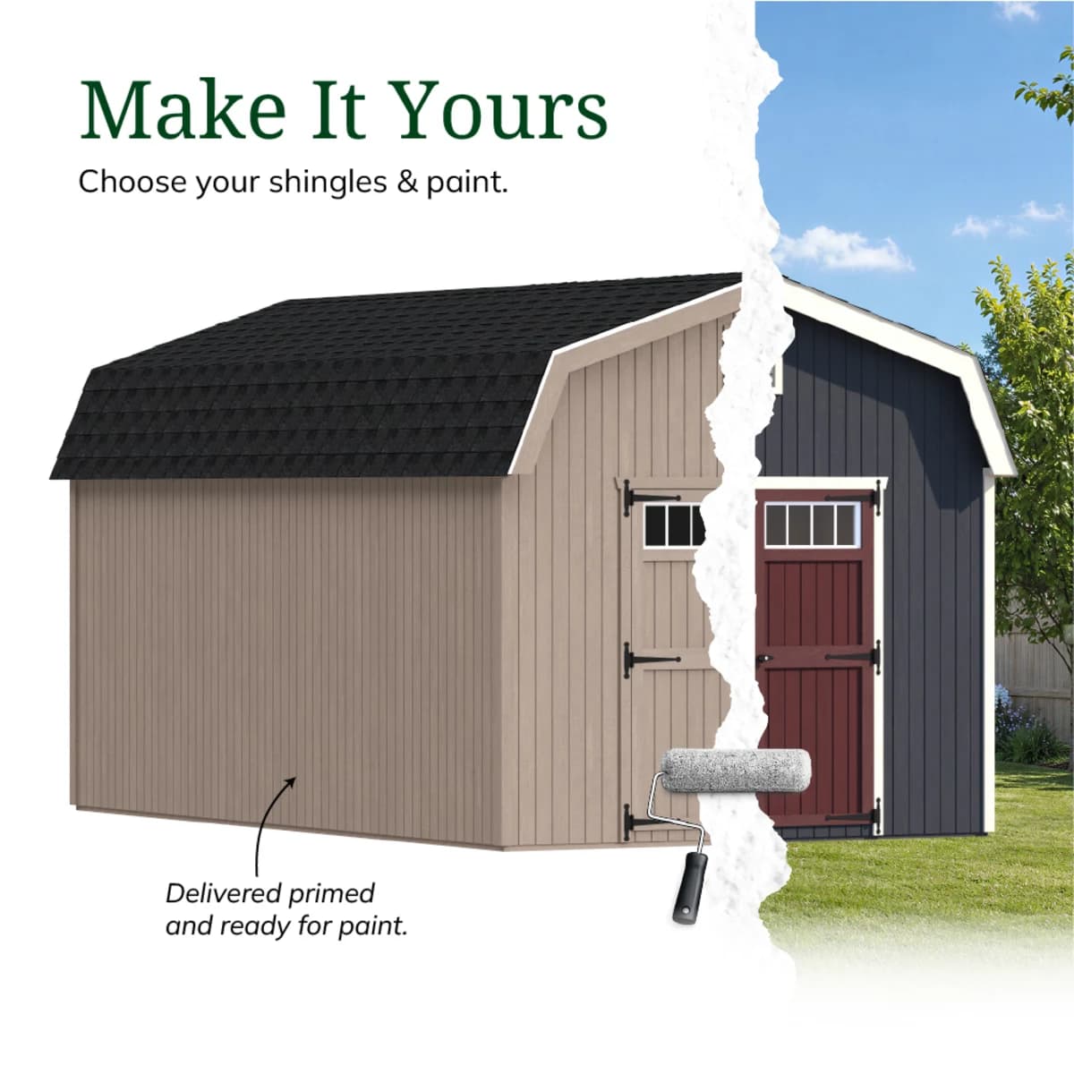 Colonial Woodbury Barn Shed