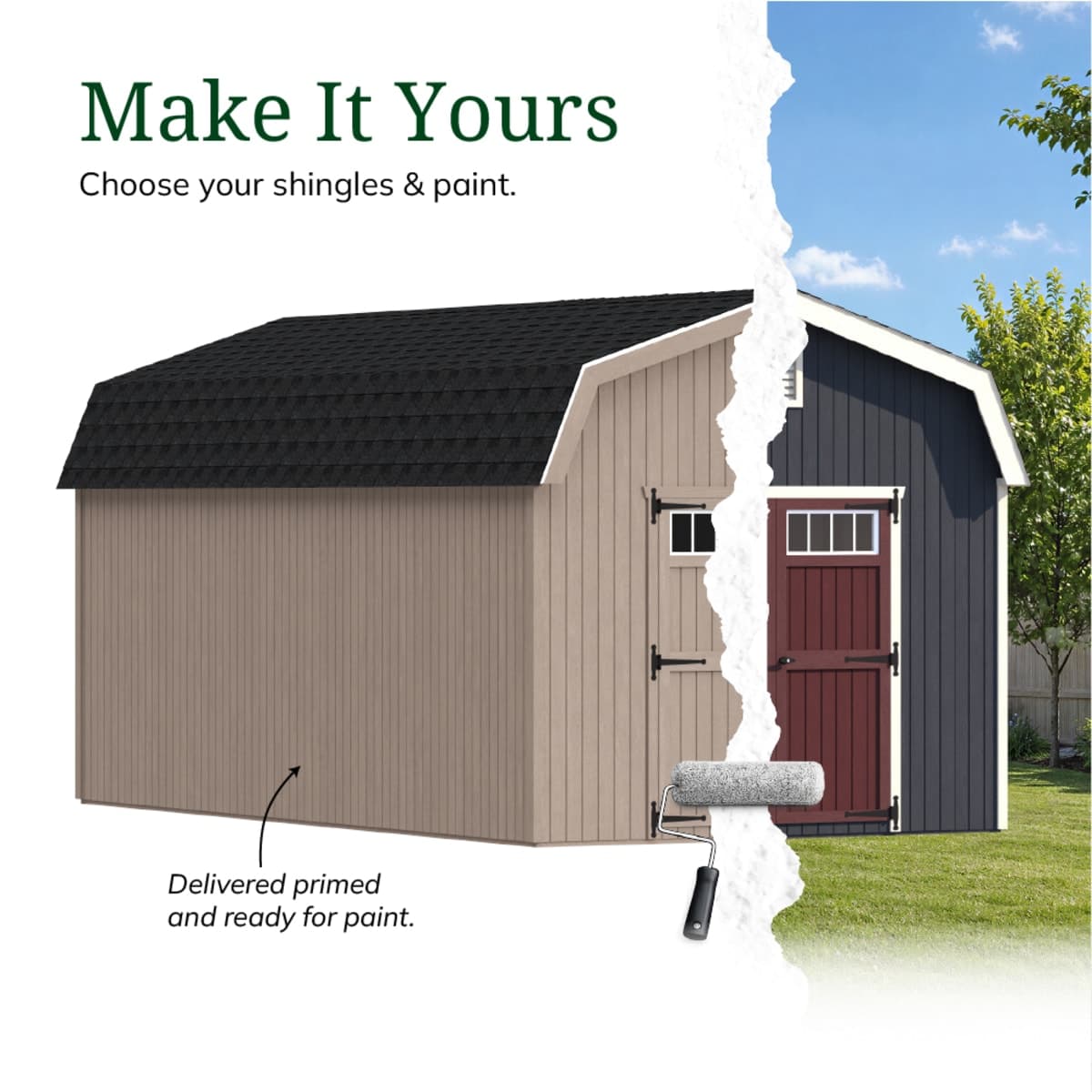 Colonial Woodbury Barn Shed